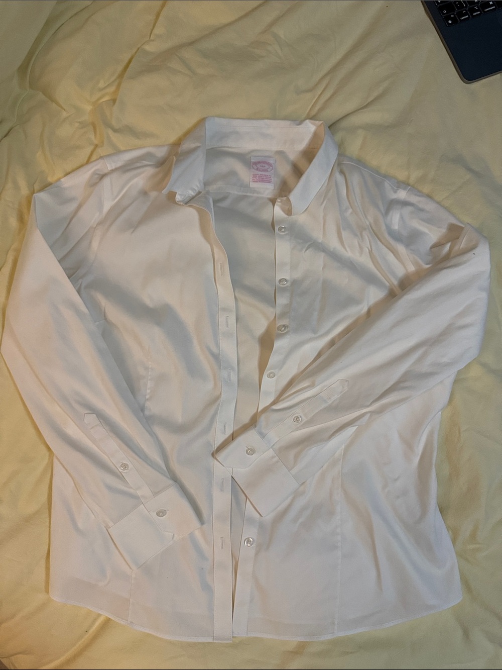 Brooks Brothers White Women's Button-Down Blouse